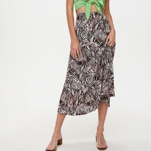Wilfred // Animal print midi skirt